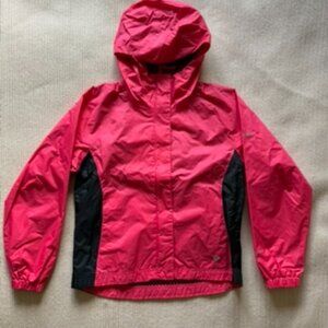 Girls Pink Columbia Rain Jacket Windbreaker